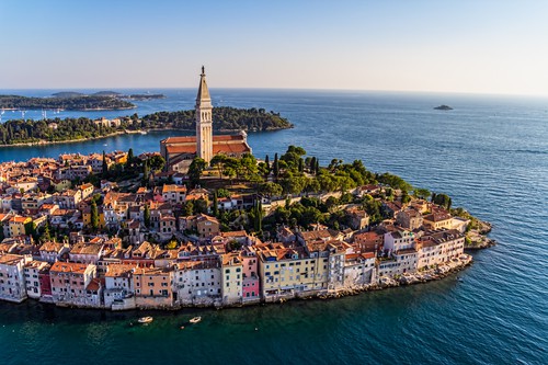 Aerial shoot of Rovinj