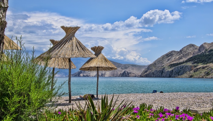 Baska Beach, Krk, Croatia