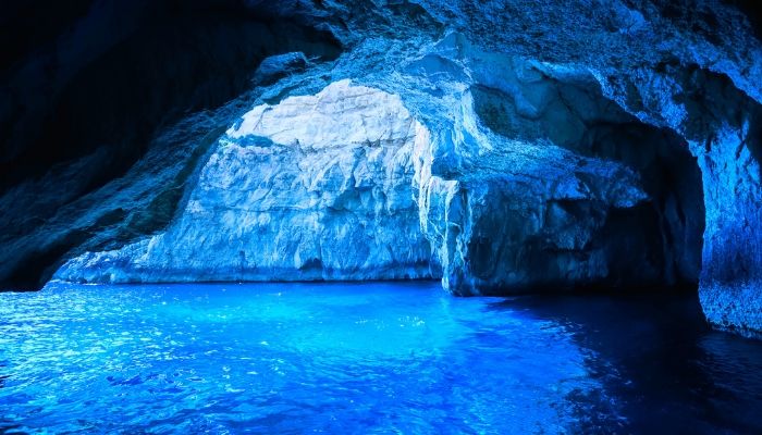 blue cave