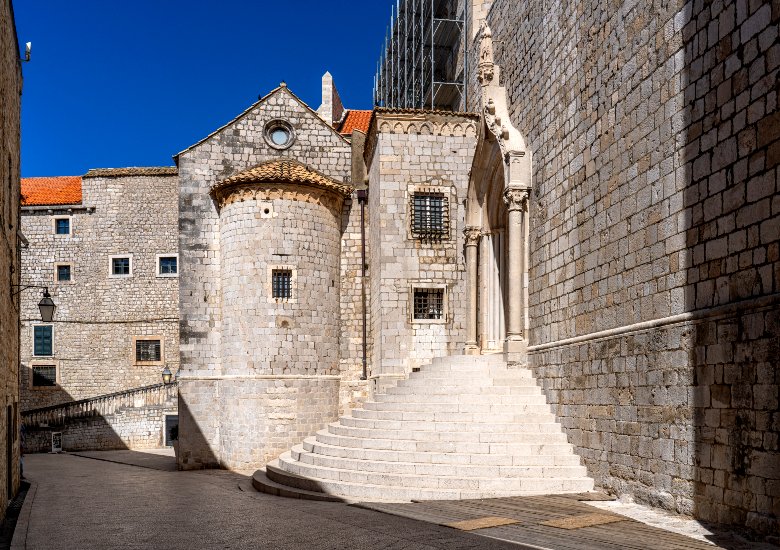 View of Dominican monastery in Dubrovnik