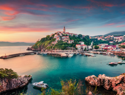 Vrbnik town Croatia