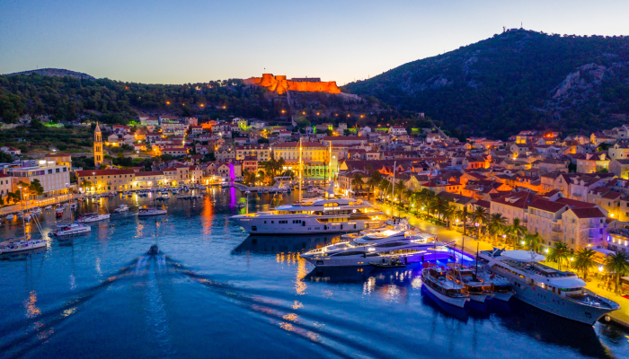 Croatia at night