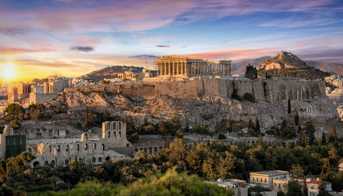 Panorama of the Acropolis in Athens