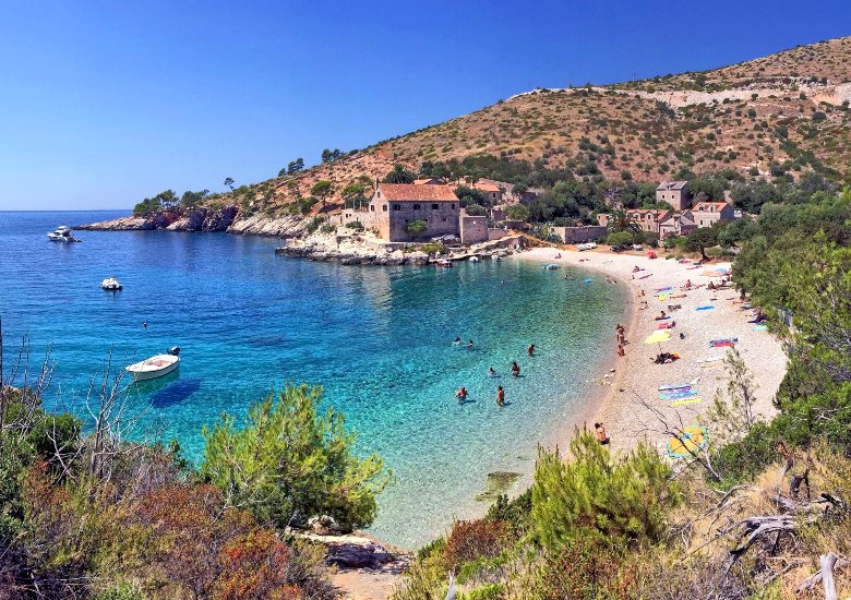 Beach in Hvar