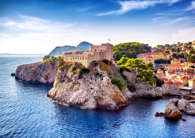 View of Lovrijenac Fortress in Dubrovnik