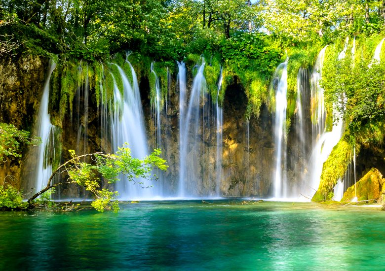 Plitvice Lakes National Park waterfall