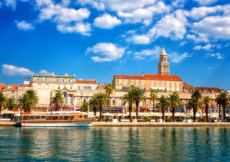 Waterfront Split with View of Diocletian's Palace in the background