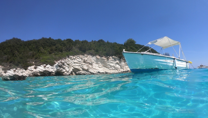 Speedboat off Split, Croatia