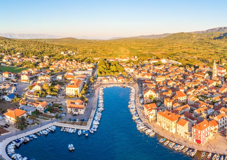 Aerial view of Stari Grad