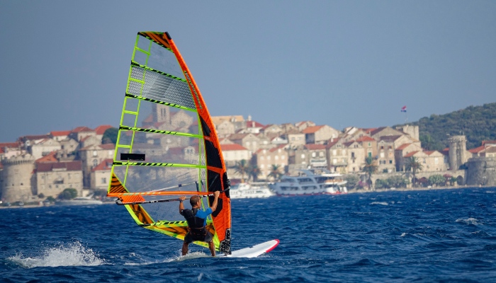 Windsurfer off Zjnan Beach, Split