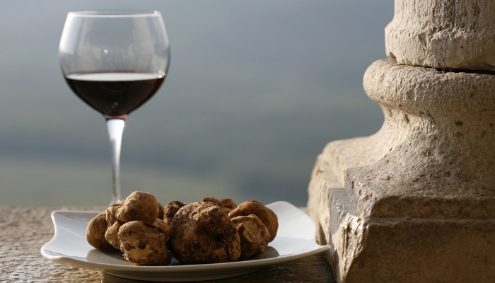 Wine and truffles, generic, Croatia