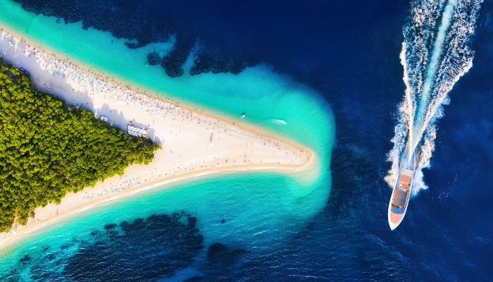 Zlatni Rat beach, Brac, Croatia